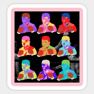 Muhammad Ali Self Potrait Pop Art Sticker